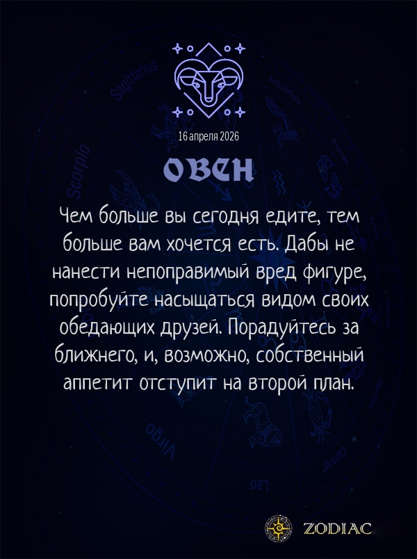 Овен - Анти-гороскоп картинкой на 16 апреля 2026